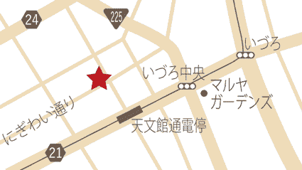 鹿児島ラーメン豚とろ　天文館アーケード店地図