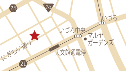 こむらさき（天文館店）地図