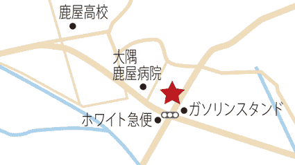 鹿児島らーめん　三男坊地図