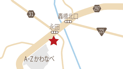 らーめん専門　くりやま地図