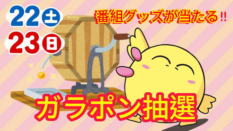 KTS番組PRコーナー　ガラポン抽選