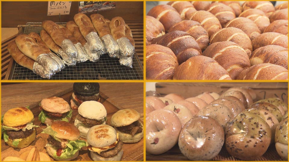 春にぴったりなフルーツサンドに、もちもちとした食感が癖になるベーグル。<br>サクサクで香ばしさが広がるクロワッサンに、バターの甘みと塩のしょっぱさが絶妙な塩パン、さらにはボリューム満点なハンバーガーなど、あらゆるジャンルのパンが止まらない1時間をお届けする。